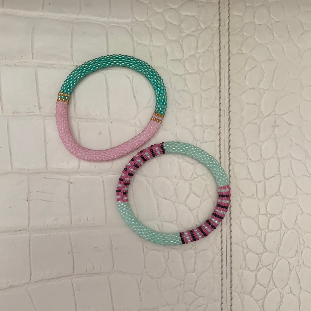Roll on beaded bracelets